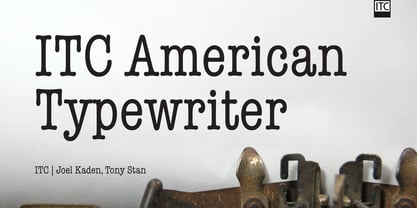 ITC American Typewriter Font Poster 1